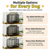 Heavy-Duty Iron Dog Crate with Bottom Tray