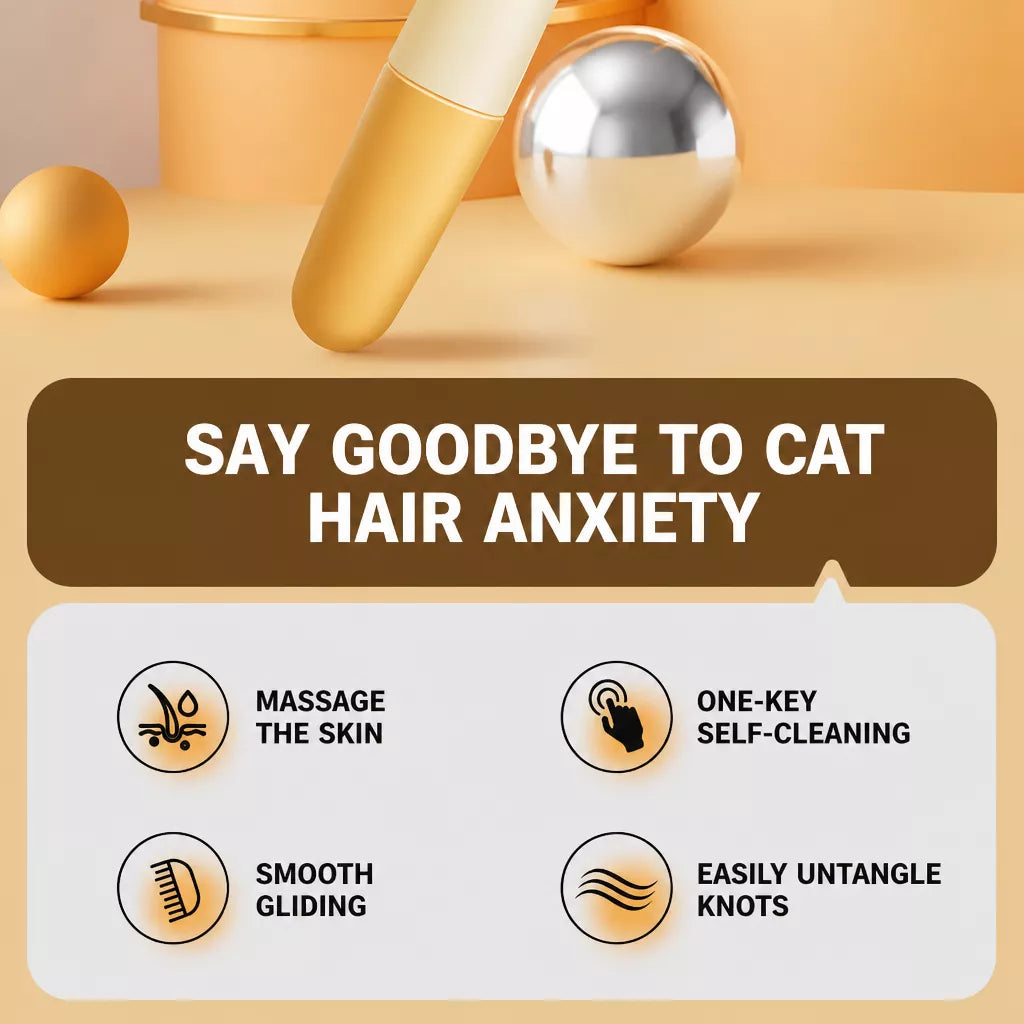 Self-Cleaning Detangling Brush for Cats and Dogs