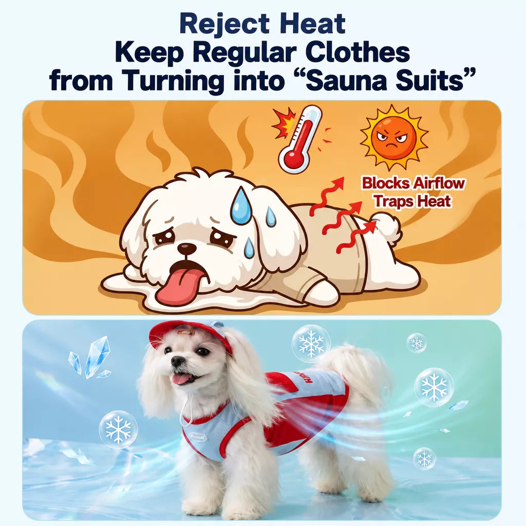 Lightweight Polyester Summer Vest for Small Dogs