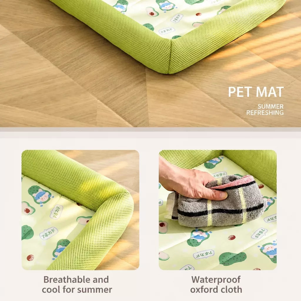 Cushioned Pet Bed Mat for Dogs and Cats