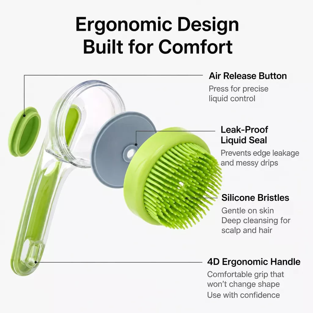 Pet Bathing Massage Brush for Dogs and Cats