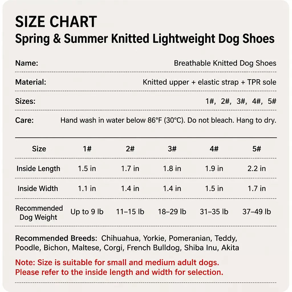 Nylon Dog Shoes