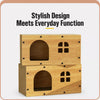 Corrugated Cardboard Cat Scratcher House with Hideaway