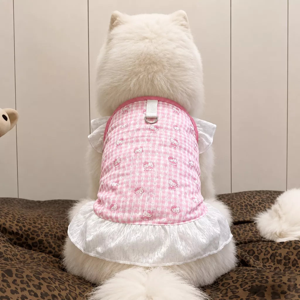 Lightweight Mesh Dog Dress for Warm-Weather Lounging