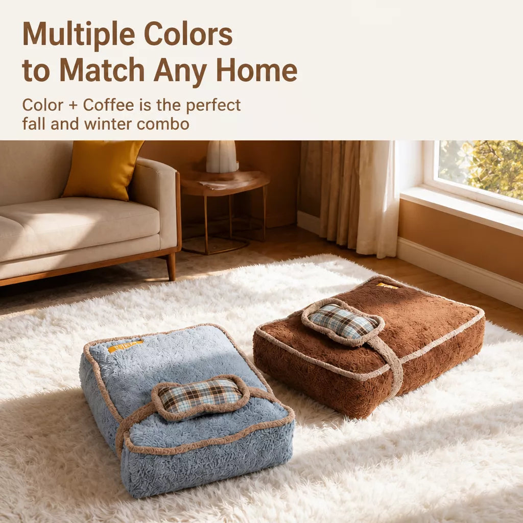 Plush Washable Pet Bed Mat