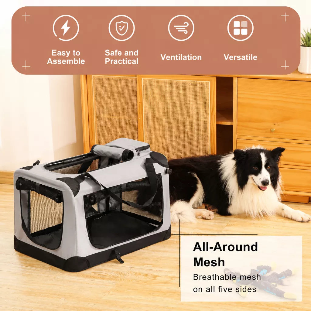 Portable Folding Pet Carrier for Car Travel