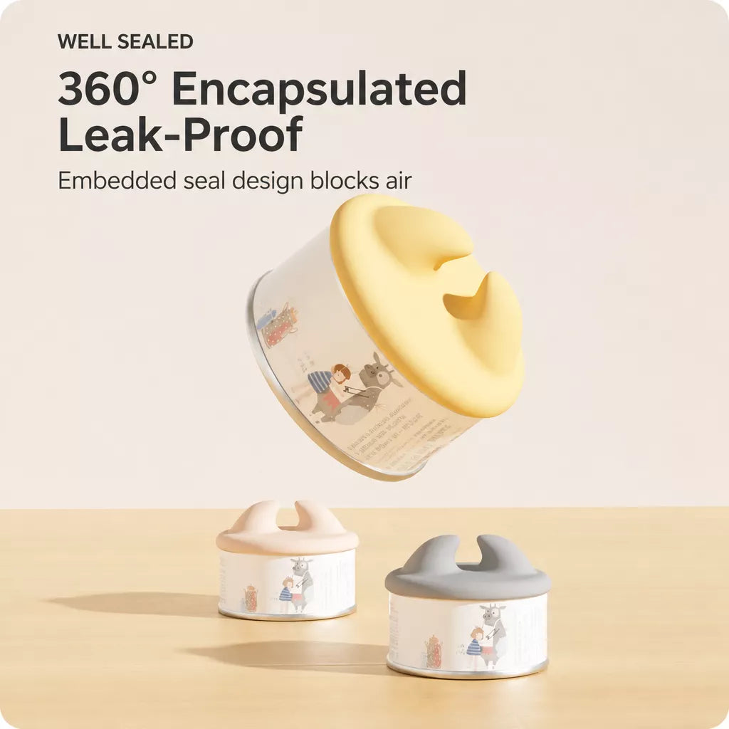 Pet Food Can Lid with Spoon