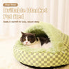 Cozy Semi-Enclosed Round Pet Bed for Cats and Small Dogs