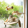 Window-Mounted Cat Perch with Space Pod