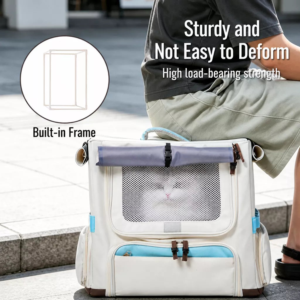 Concealed-Design Pet Carrier Backpack