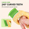 Shell-Shaped Deshedding Comb for Cats and Dogs