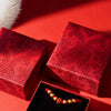 Red Chinese New Year Pet Collar with Lucky Charm