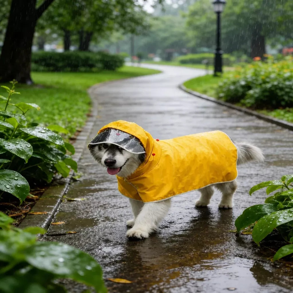 Waterproof Four-Leg Dog Raincoat