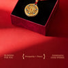 Red Chinese New Year Pet Collar with Lucky Charm