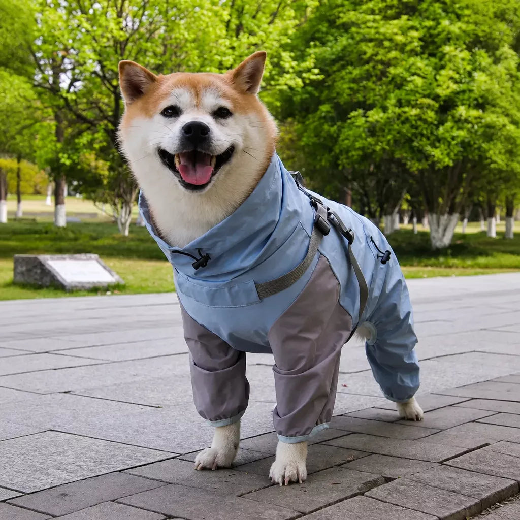 Four-Legged Waterproof Dog Raincoat