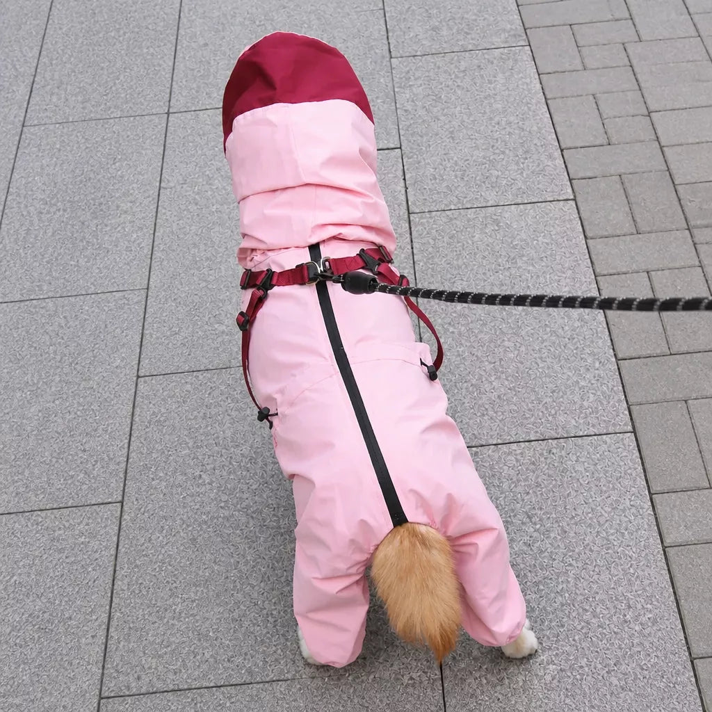 Four-Legged Waterproof Dog Raincoat