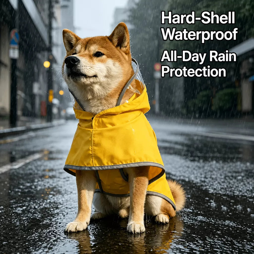 Waterproof Four-Leg Dog Raincoat