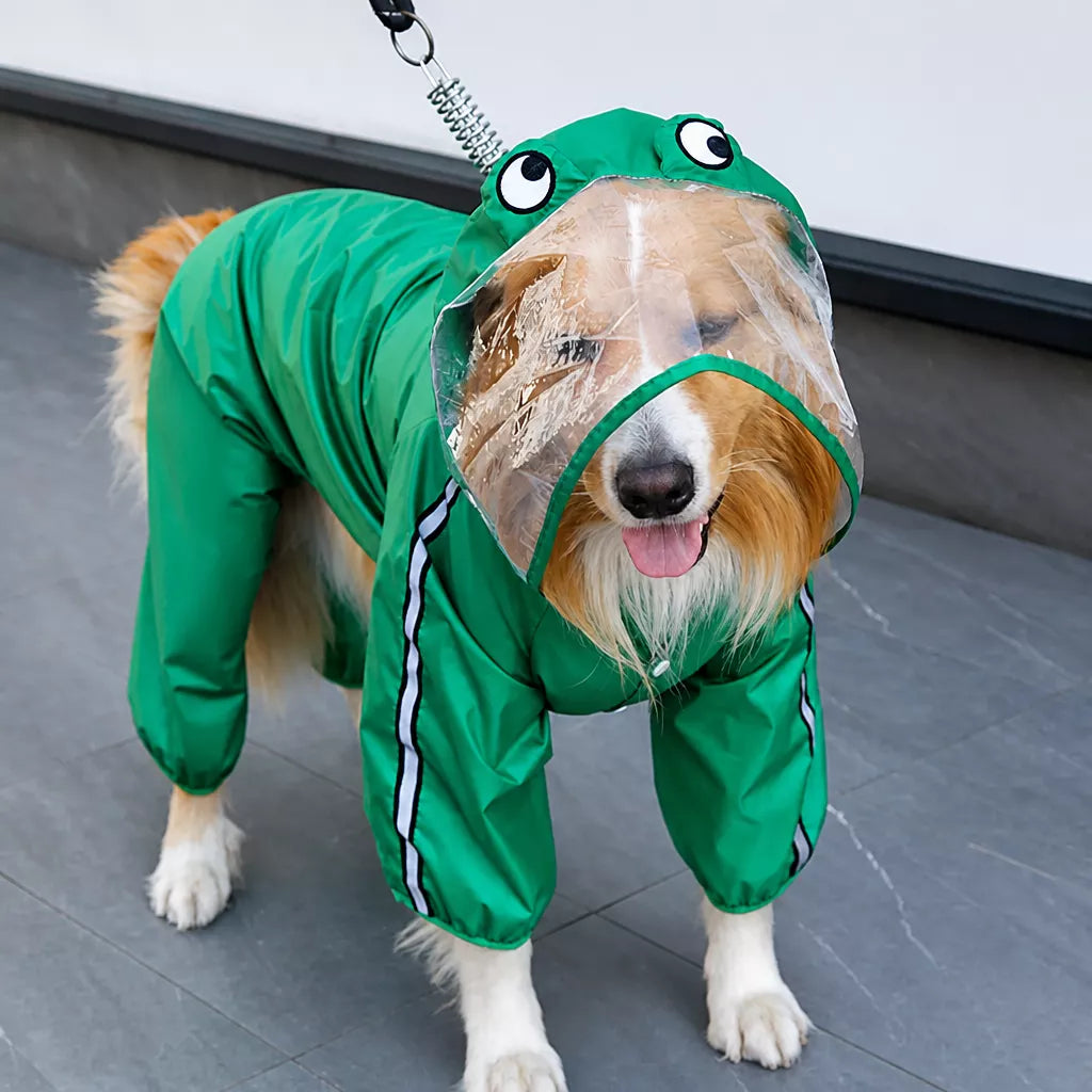 Full-Coverage Four-Leg Waterproof Raincoat for Dogs