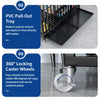 Indoor Iron Dog Crate with Tray and Locking Casters