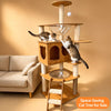 Multi-Level Solid Wood Cat Tree with Scratching Post