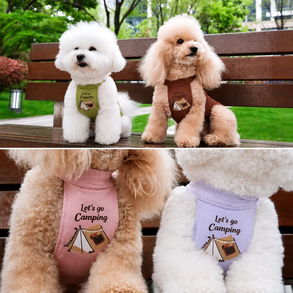 Summer Sleeveless Pet Vest for Dogs and Cats
