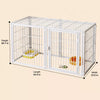Indoor Pet Playpen with Door and Top