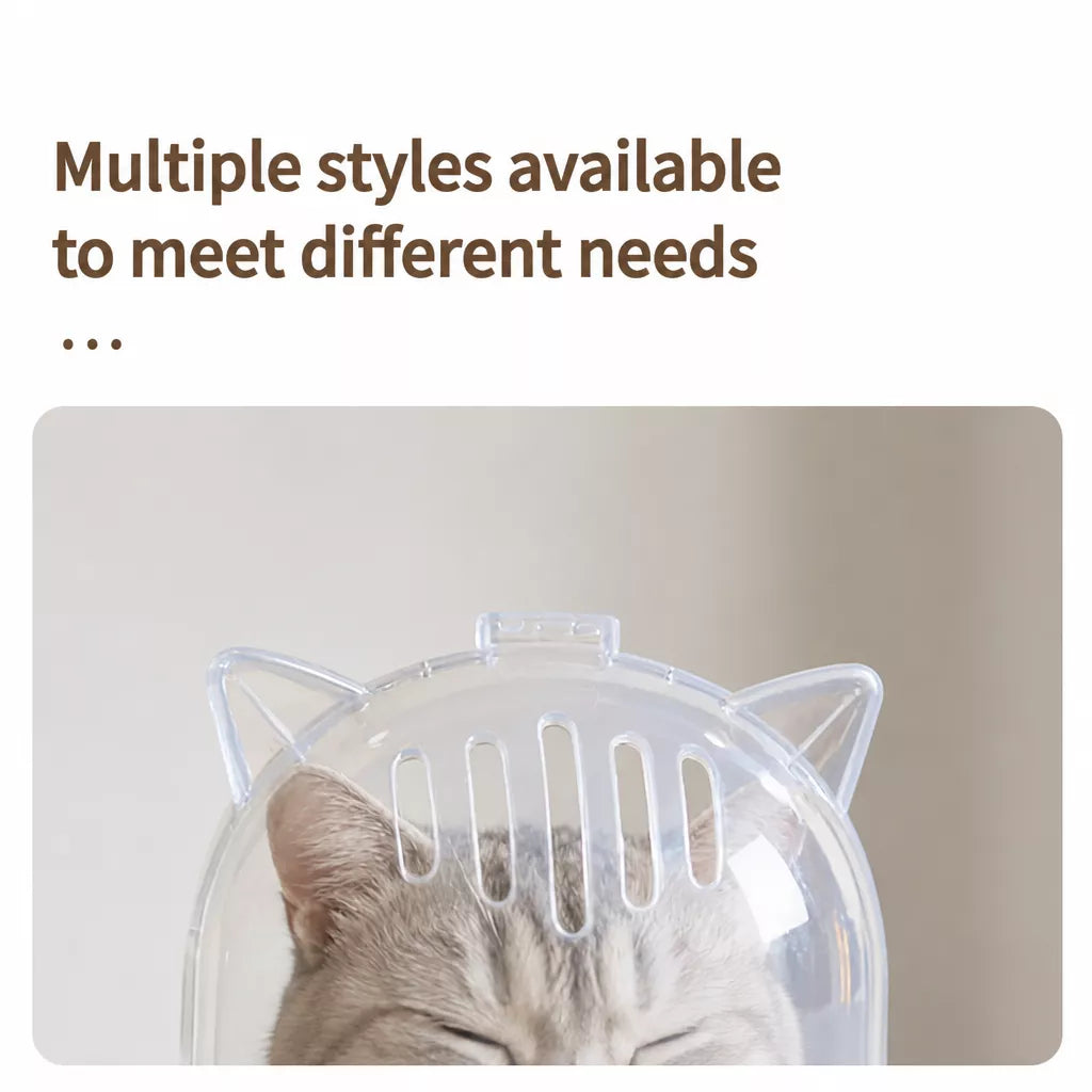Plastic Recovery Cone for Cats During Grooming and Care