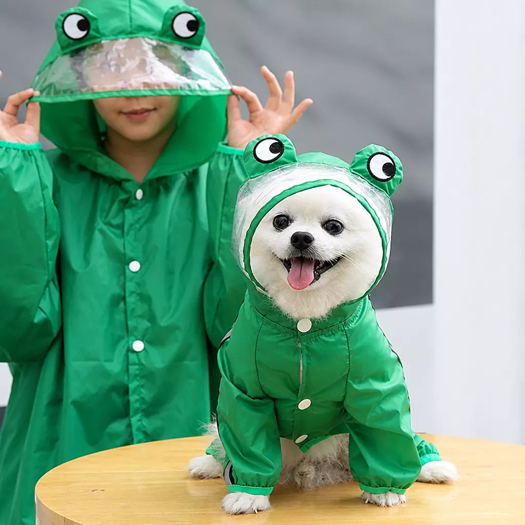 Full-Coverage Four-Leg Waterproof Raincoat for Dogs