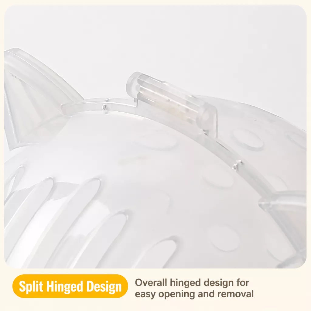 Clear Plastic Pet Recovery Cone for Cats