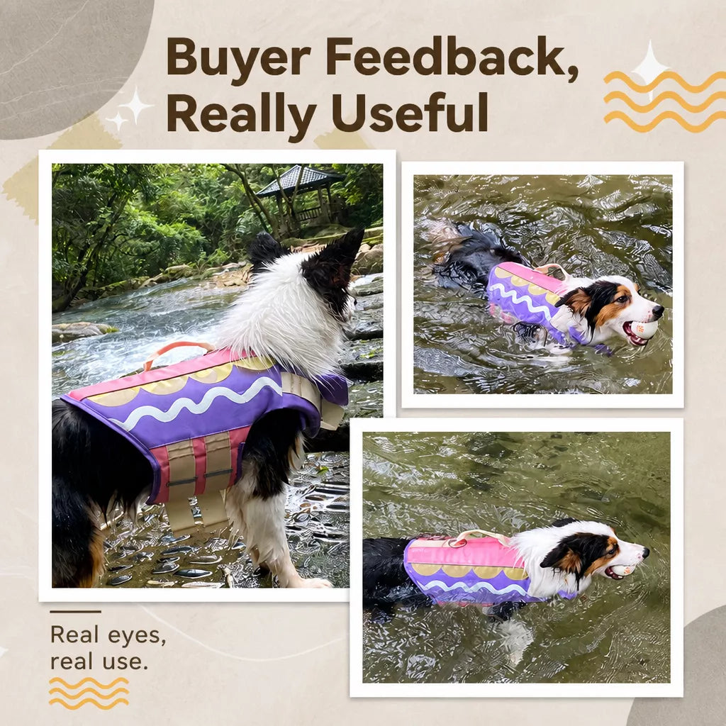 Dog Life Jacket for Swimming and Outdoor Adventures