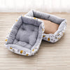 Rectangular Padded Pet Bed for Dogs and Cats