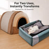 Enclosed Polyester Pet Bed House for Dogs and Cats