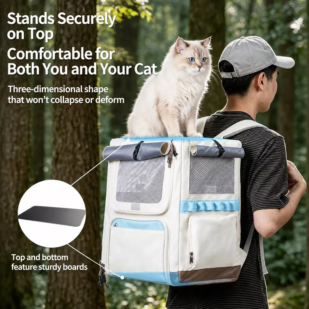 Concealed-Design Pet Carrier Backpack