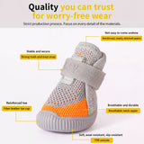 Nylon Knit Dog Shoes with Hook-and-Loop Closures