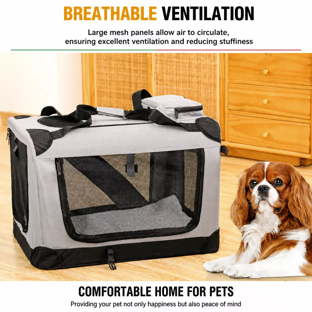 Portable Folding Pet Carrier for Car Travel