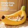 Banana-Shaped Pet Bed for Cats and Small Dogs