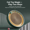 Round Cardboard Cat Scratcher & Lounge with Play Balls