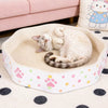Petal-Shaped Corrugated Paper Cat Scratcher