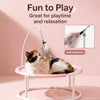 Round Cat Bed with Hammock-Style Resting Area