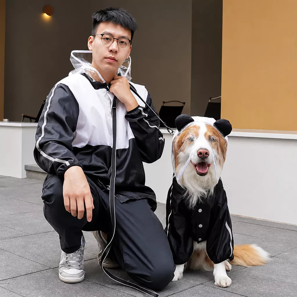 Full-Coverage Four-Leg Waterproof Raincoat for Dogs