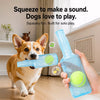 Puppy Bottle Squeaky Toy with Tennis Ball