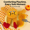 Plush Cat Toy with Crinkle Paper, Squeaker & Catnip