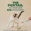 Cat Teaser Wand Toy with Feather & Fiber Teasers