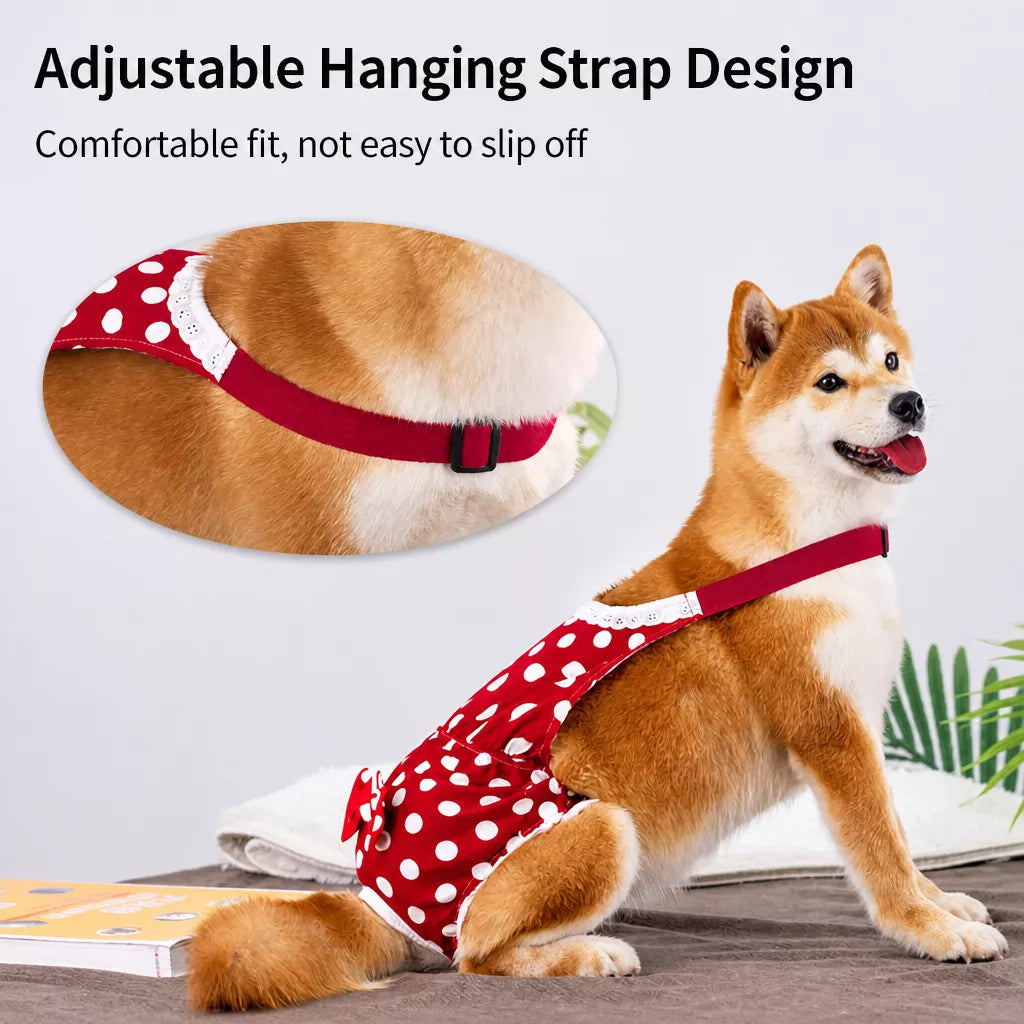 Cotton Dog Diaper for Female Dogs During Heat Cycles