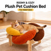 Flower-Shaped Pet Bed with Wood Stand
