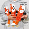 Squeaky Crinkle Dog Toy – Woodpecker or Red Fox