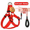 Adjustable Nylon Dog Harness with Leash Option