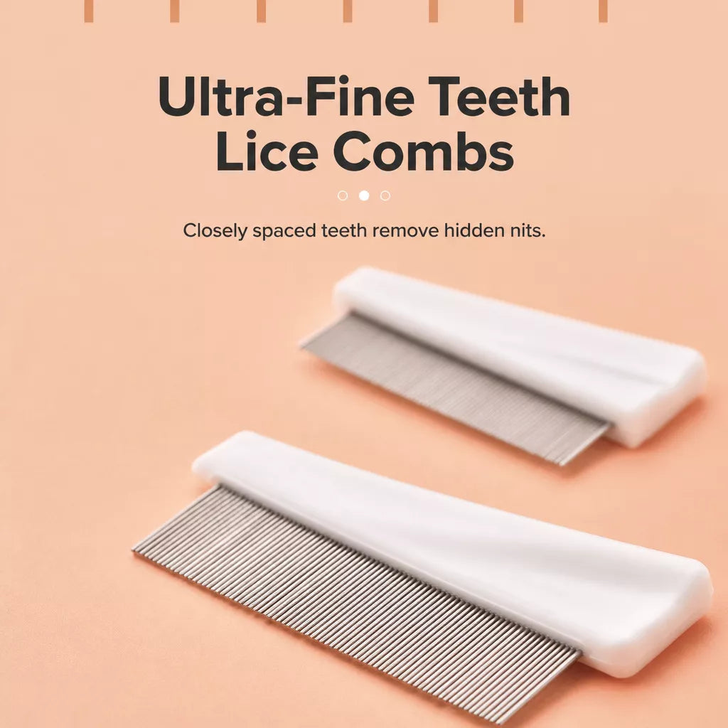 Fine-Tooth Flea Comb for Dogs & Cats