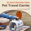 Portable Plastic Pet Carrier for Small Dogs and Cats