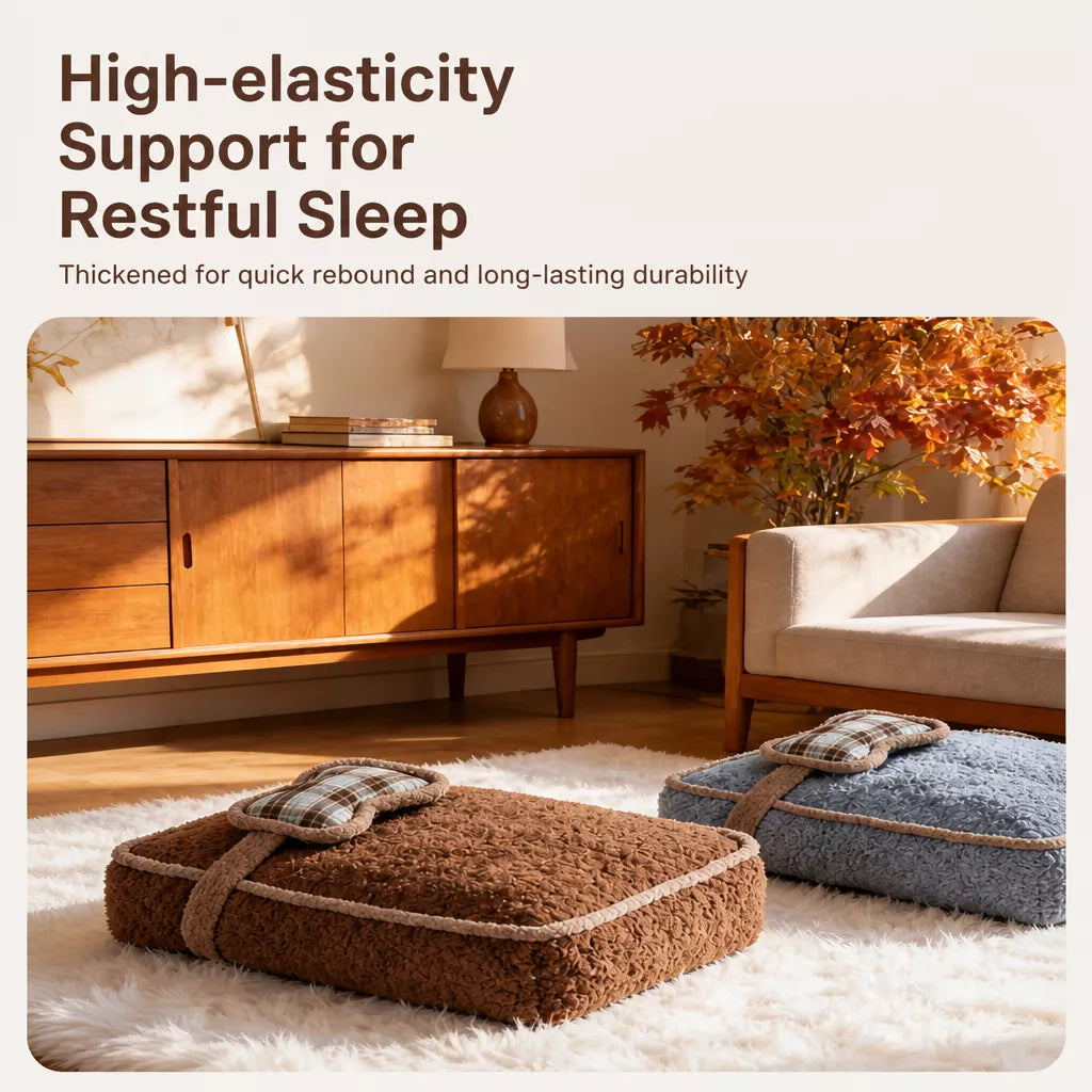Plush Washable Pet Bed Mat